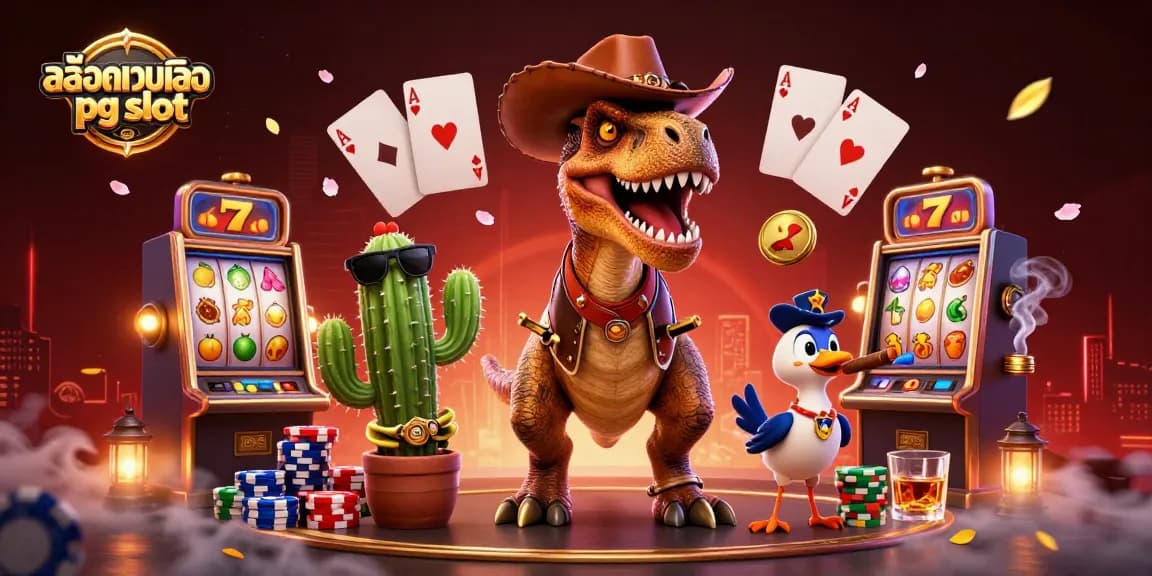 สล็อตเว็บตรง pg slot นำเสนอการเล่นเกมที่มีสีสันและสนุกสนานผ่านชาวตะวันตกและตัวละครต่างๆ
