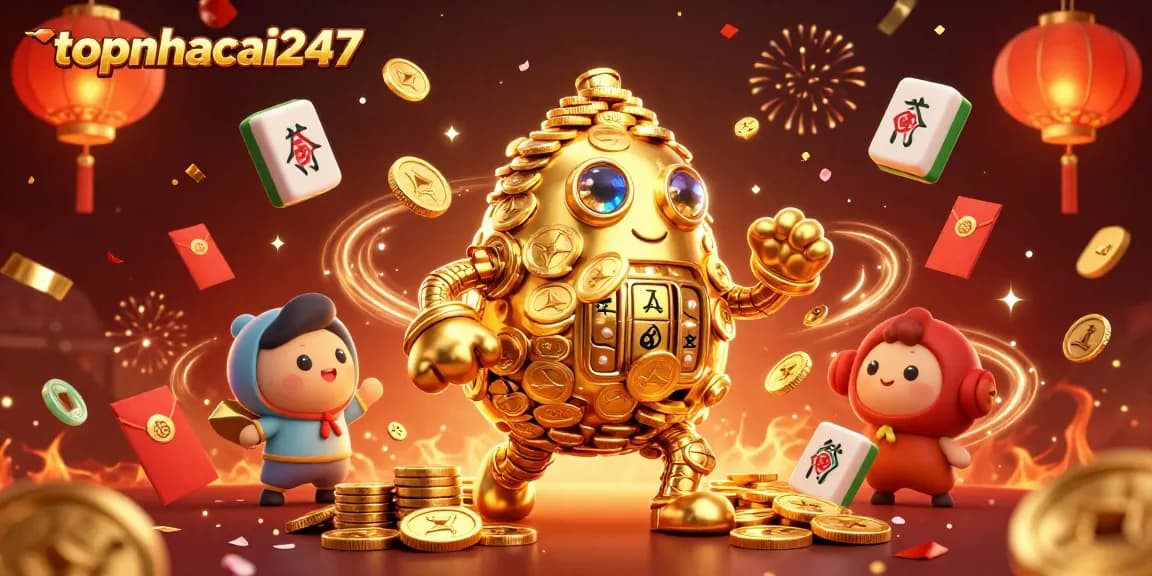Experience thrilling coin flip action at topnhacai247 with vibrant casino elements and excitement.