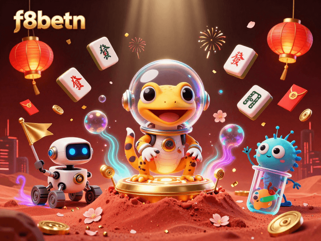 Experience the winning rush at f8betn, where a Martian gecko uncovers a golden casino!