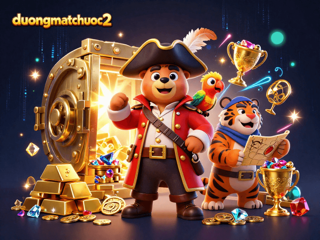 Experience the thrilling gameplay of duongmatchuoc2 as the pirate captain bear challenges fortune with treasures and excitement.
