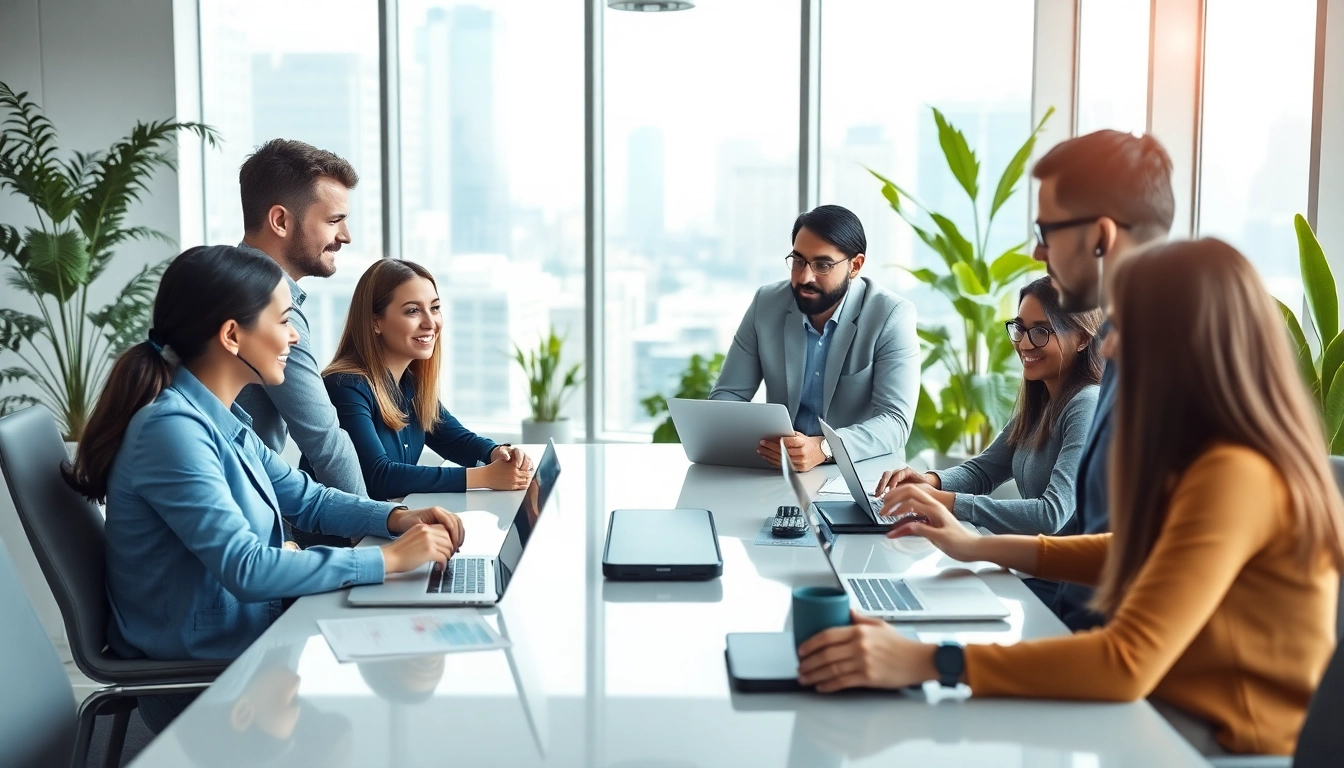 Enhance business efficiency with expert IT support for business team collaborating.