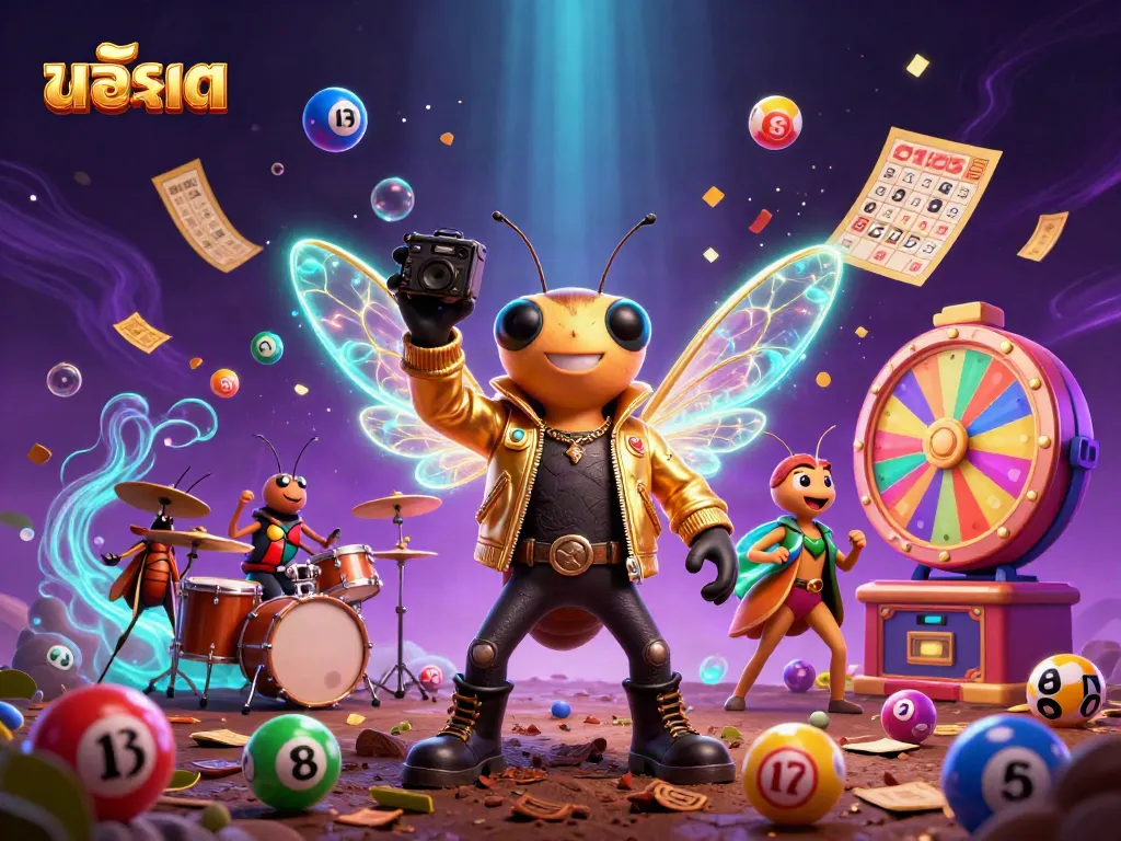 Experience the excitement of สล็อต games with our vibrant 3D illustration featuring energetic characters and winning elements.