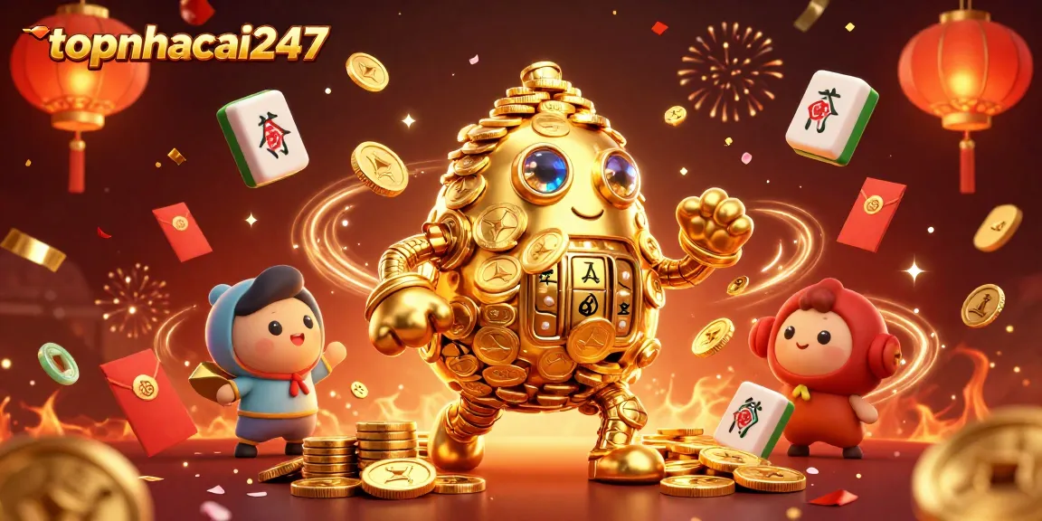 Experience thrilling coin flip action at topnhacai247 with vibrant casino elements and excitement.