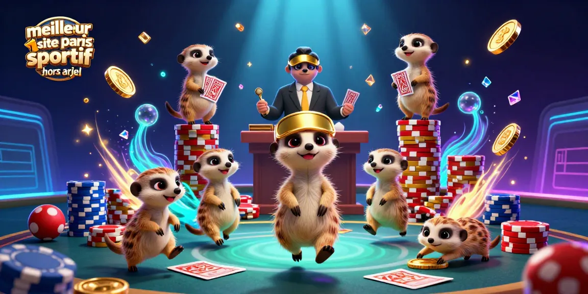 Meilleur site paris sportif hors arjel : découvrez des suricates animant un casino de paris sportifs.