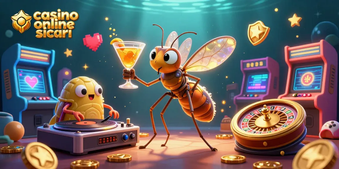 Scopri emozionanti giochi sui casino online sicuri con una scena vibrante e colorata.