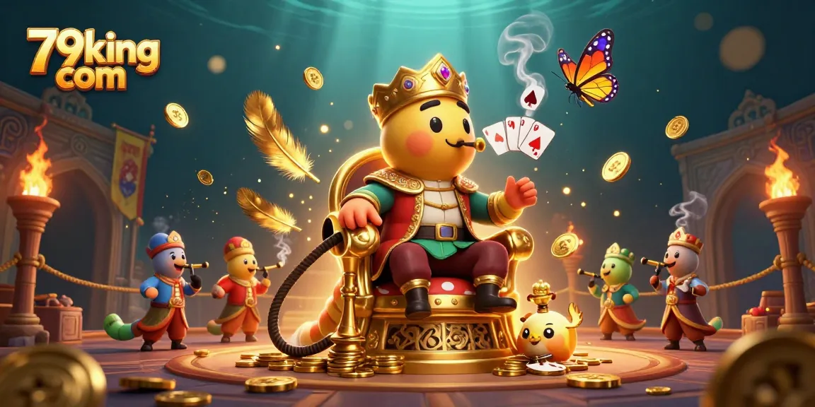 Engage in thrilling poker with 79king com while enjoying a vibrant 3D casino scene.