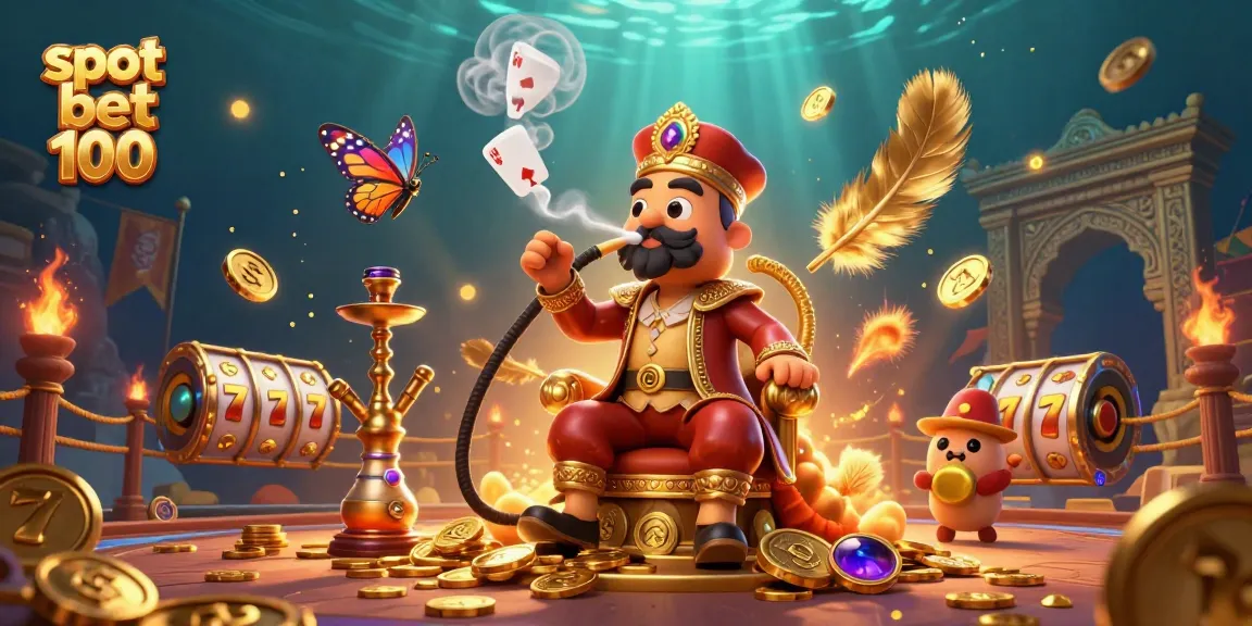 Experience thrilling action with slot bet 100 and vibrant casino elements in 3D luxury illustration.
