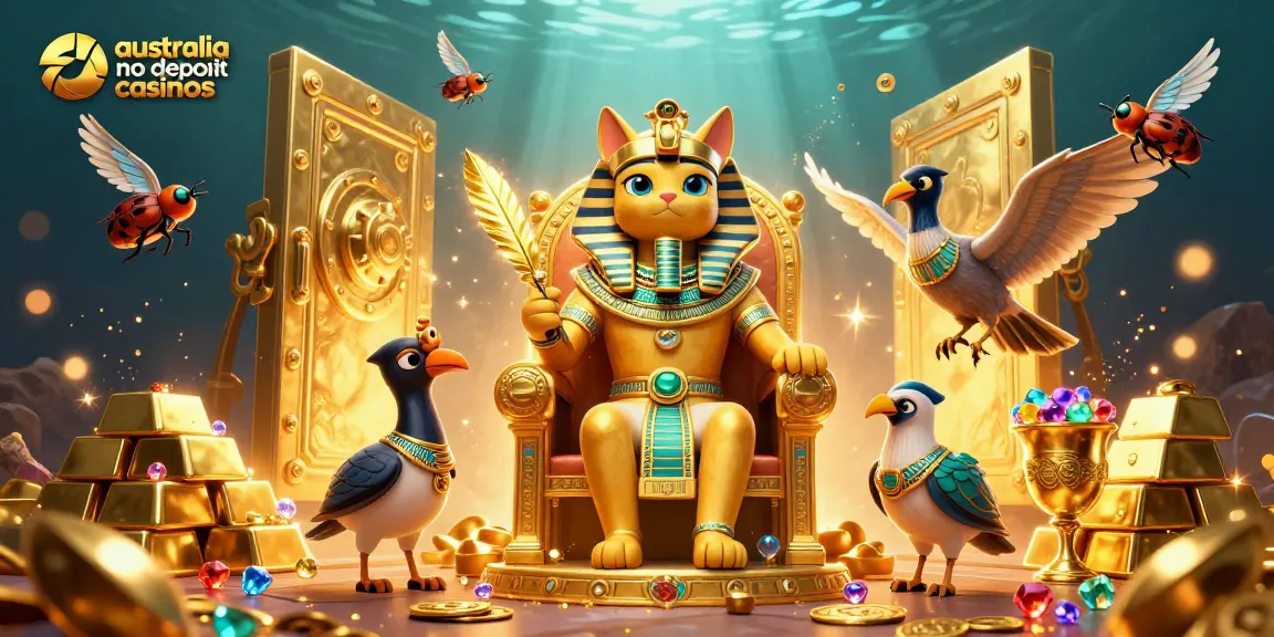 Play at top australia no deposit casinos featuring rich 3D casino elements and vibrant characters.