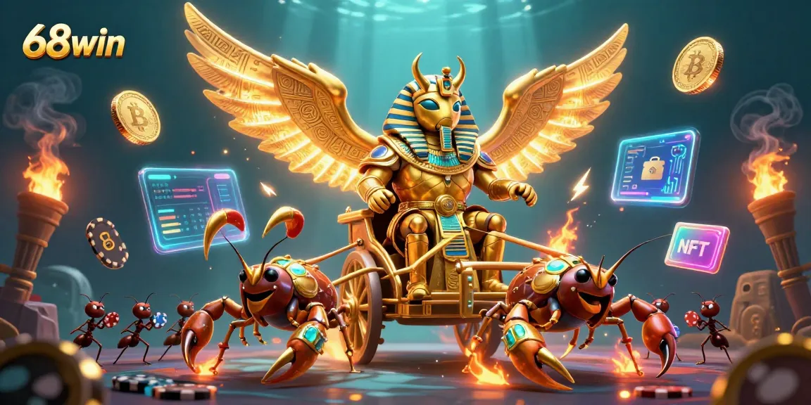 Immerse yourself in 68win’s thrilling crypto casino adventure with golden scarabs and Pokémon action!