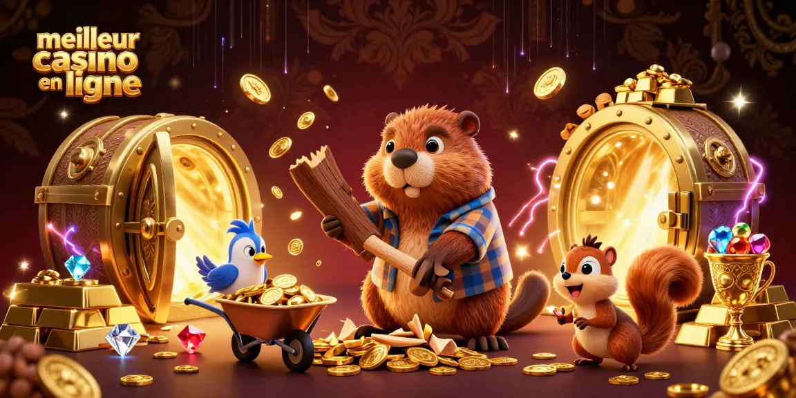 Jouer au meilleur casino en ligne avec des personnages animés collectant des pièces d'or et des joyaux.