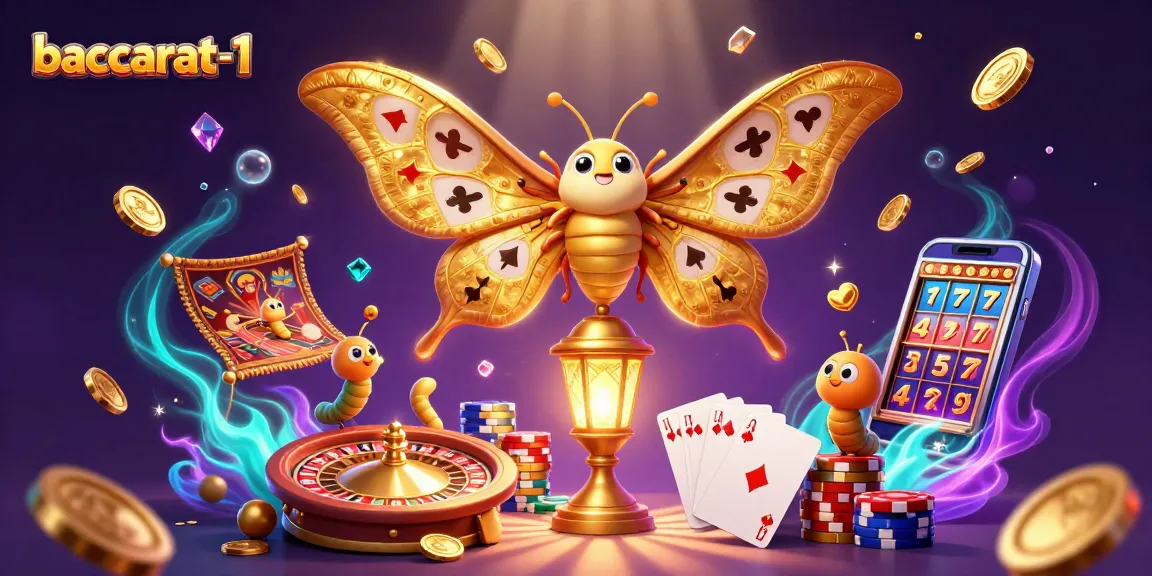 Experience thrilling baccarat gameplay with baccarat-1's vibrant casino scene illustration.