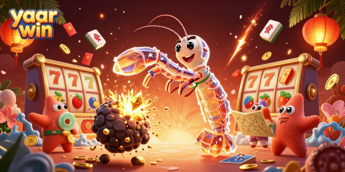Win big at yaar win with a galactic samurai whale and bonus symbols showering coins.