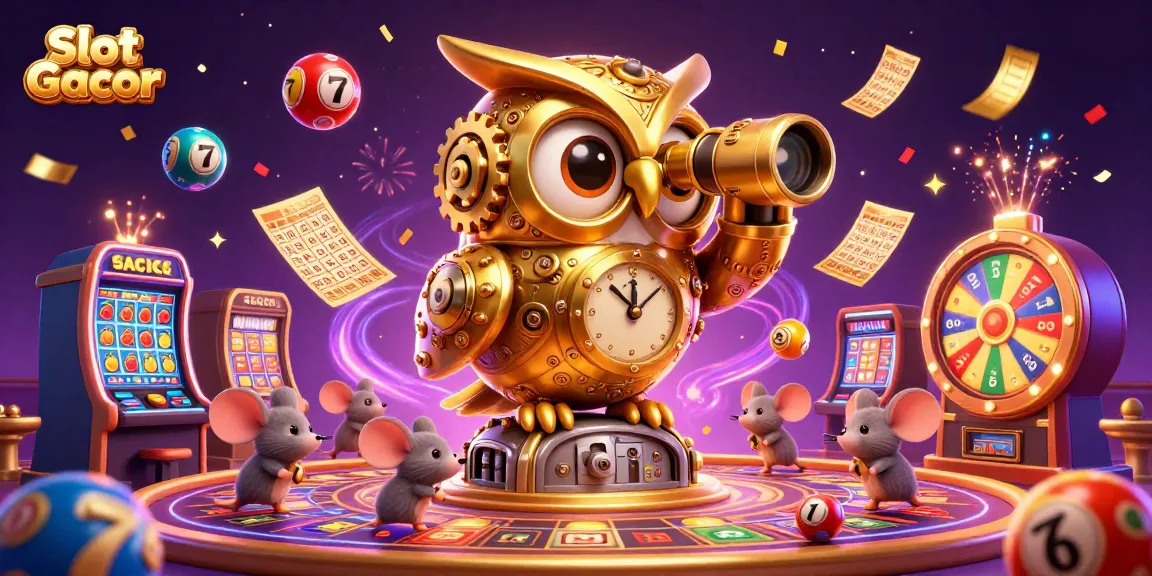 Slot Gacor menghadirkan suasana kasino yang meriah dengan karakter hantu emas dan penuh warna.