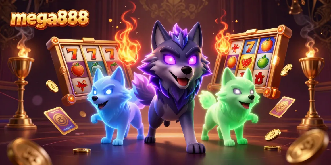 Spin the reels of mega888 with exciting ghostly wolves and vibrant casino elements!