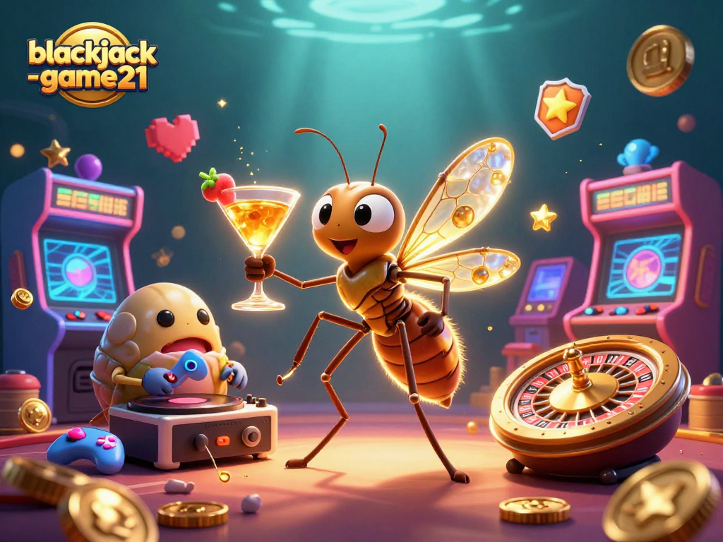 Engage with blackjack-game21 where a 3D mascot, DJ, and roulette wheel enhance the casino experience.