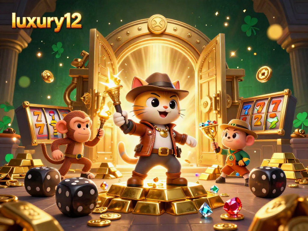 Permainan slot luxury12 dengan petualangan arkeolog kucing yang penuh harta dan kejutan.