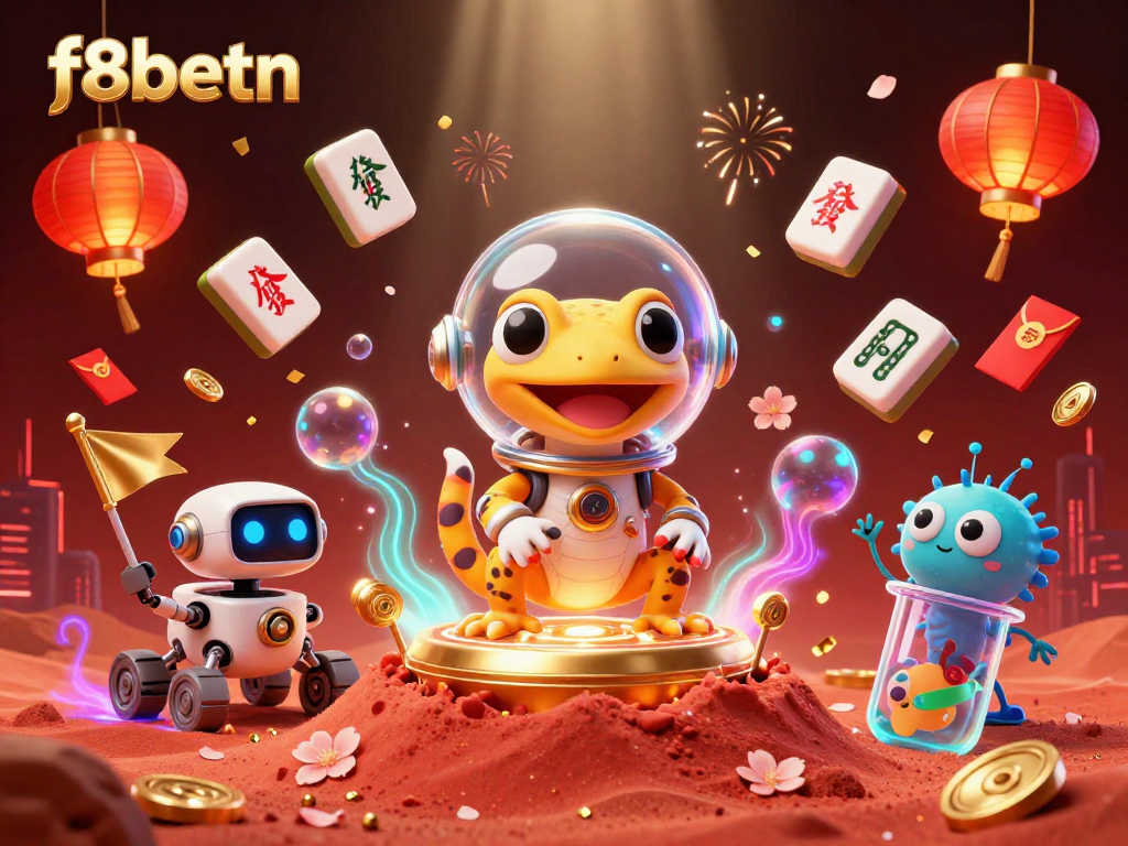 Experience the winning rush at f8betn, where a Martian gecko uncovers a golden casino!