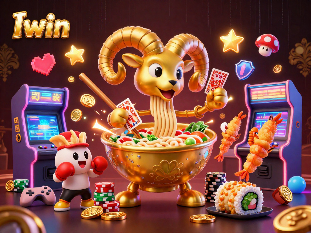 Iwin features vibrant 3D characters and casino elements in a colorful gambling scene.