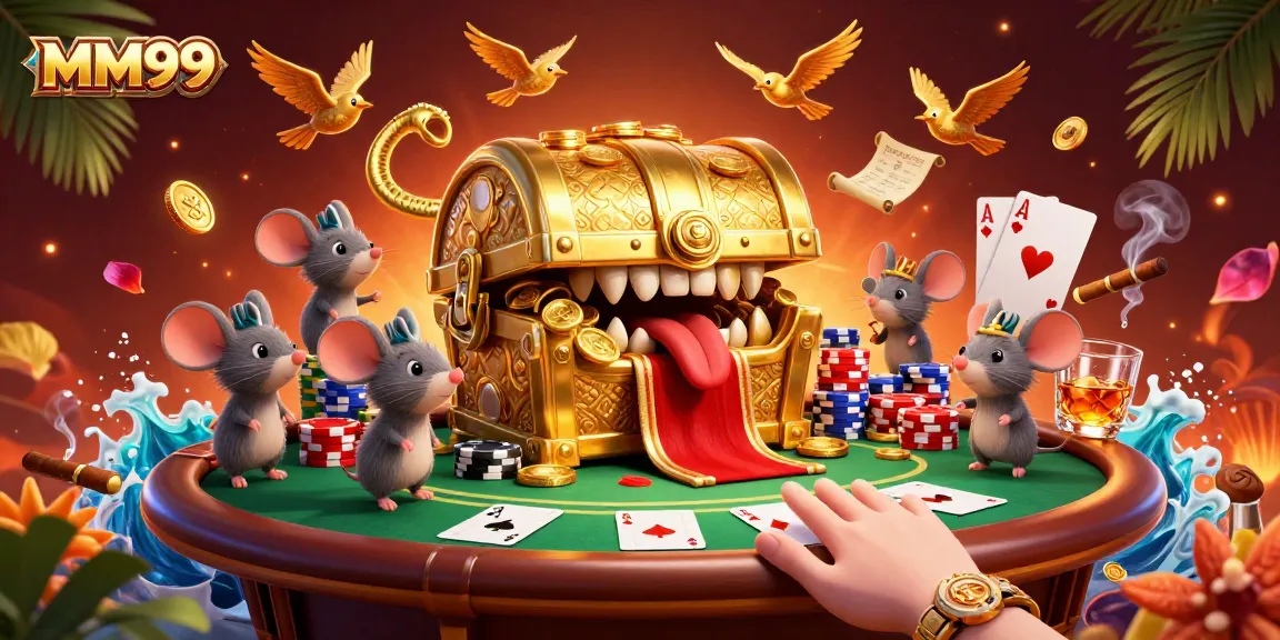 Experience MM99's thrilling 3D poker scene filled with vibrant characters and rich details.