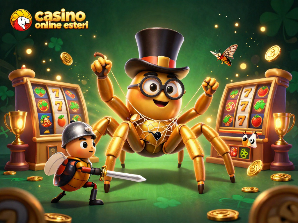 Scopri i casinò online esteri con questa illustrativa scena di gioco avvincente.