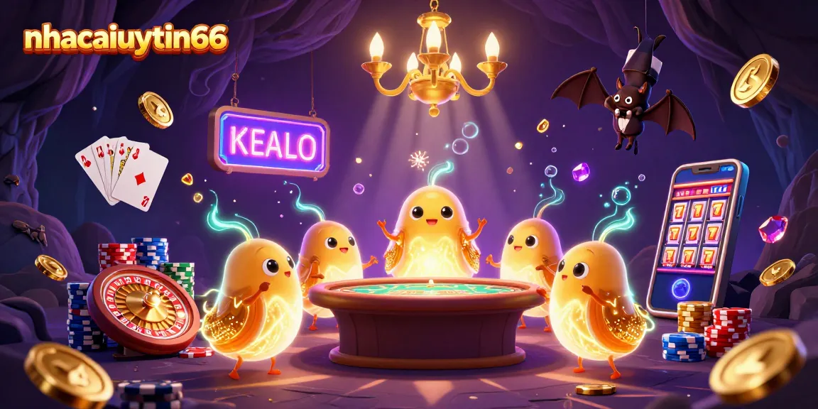 nhacaiuytin66 features glowworms illuminating a vibrant cave casino with playful game elements.