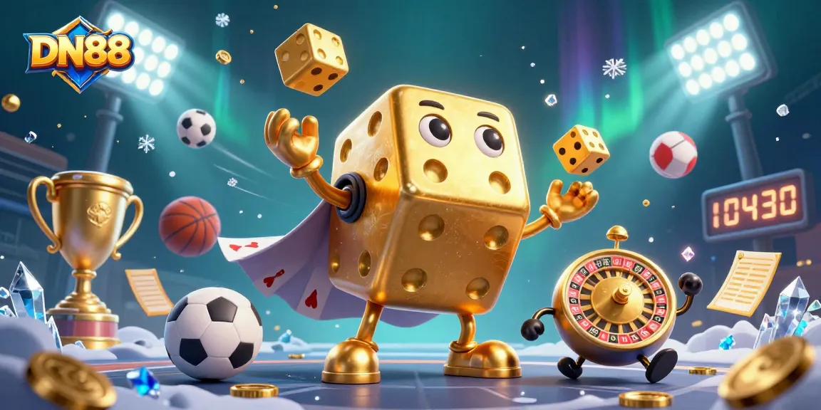 Experience thrilling gameplay at DN88 with a vibrant jungle of dice, cards, and dynamic sports elements.