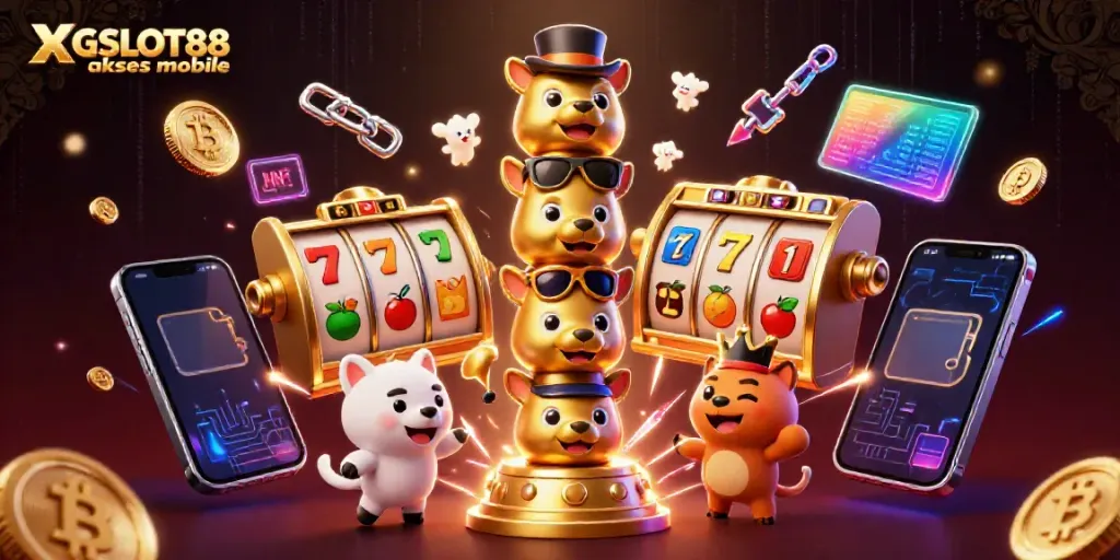 Menangkan taruhan dengan akses mobile XGSLOT88 yang menawarkan simbol slot dan totem pemenang.