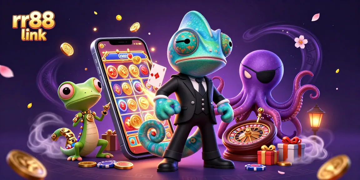 Join the adventure in the rr88 link casino with vibrant game elements and dynamic 3D characters!
