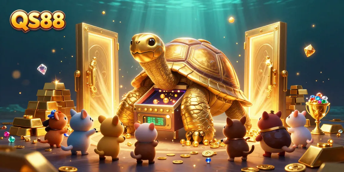 Experience thrilling gameplay at QS88 with vibrant casino elements and golden treasures