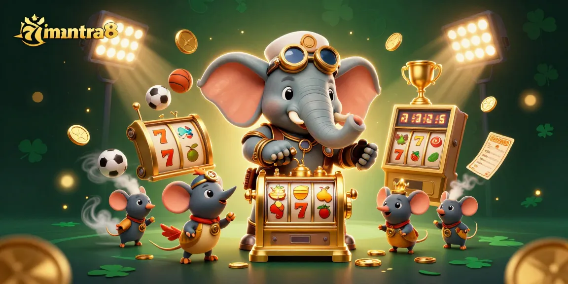 Experience the fun at mantra88 with an exhilarating slot machine session led by a steampunk elephant engineer.