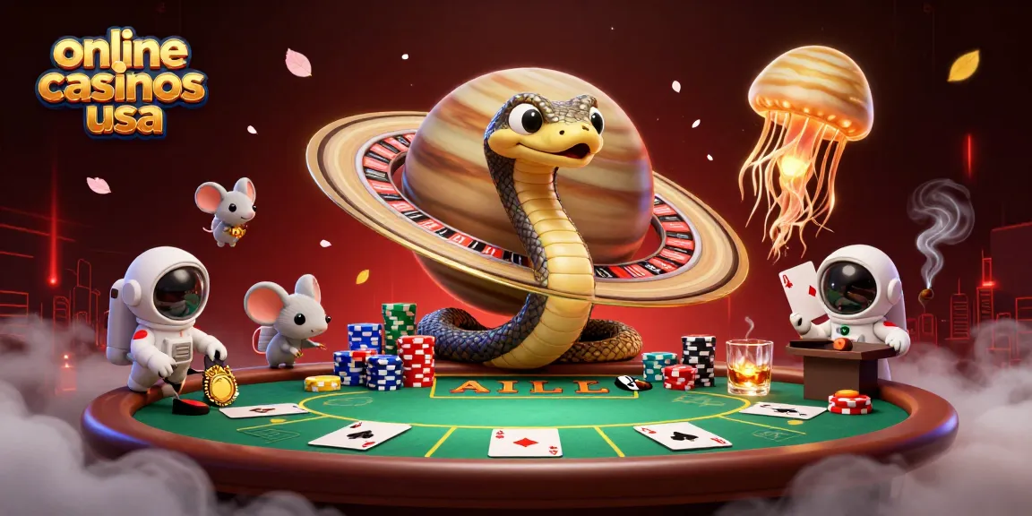 Bet on exciting games at online casinos usa with this vibrant cosmic poker scene.