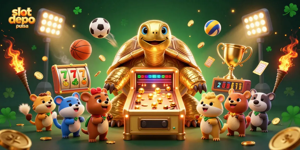 Experience the excitement of slot depo pulsa with vibrant 3D animals and dynamic gambling elements.