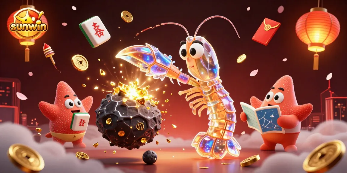 Experience the thrill of sunwin with dynamic gaming elements exploding into coins and excitement.