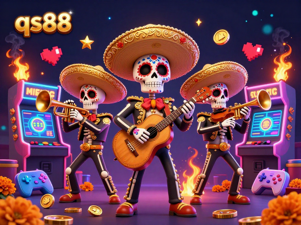 Experience the excitement at qs88, with vibrant mariachi characters and immersive gaming elements.