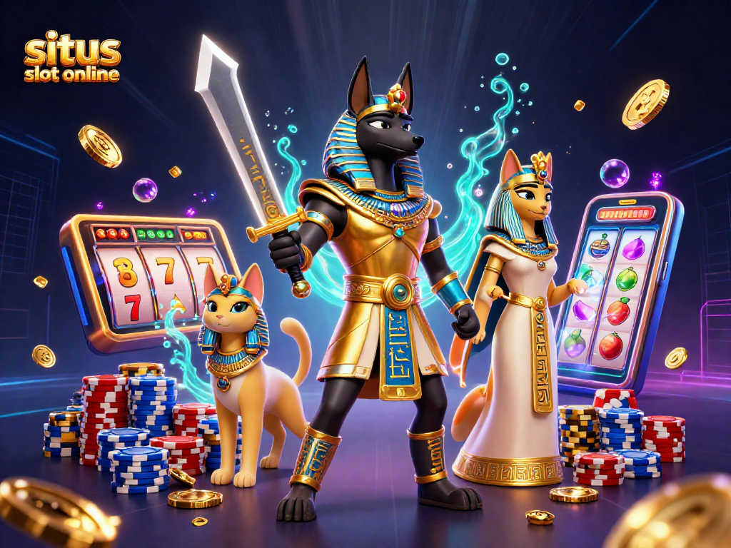 Menggandakan kesenangan di situs slot online dengan Anubis dan kucing suci Bastet dalam aksi permainan