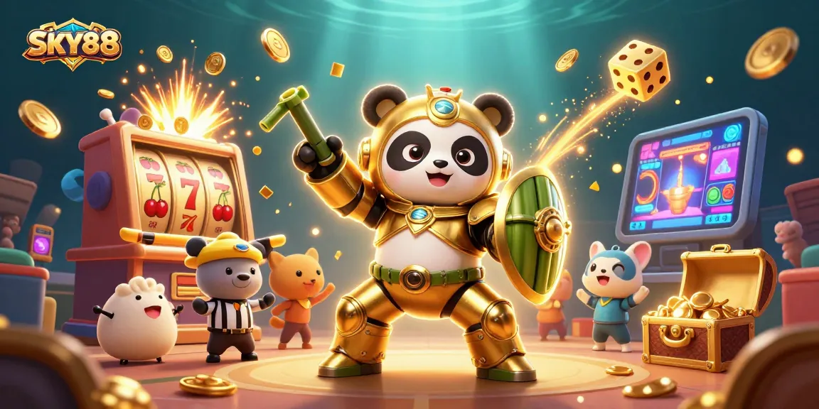 Experience the thrill of winning with SKY88 in a vibrant 3D casino world showcasing explosive jackpots and lively action.