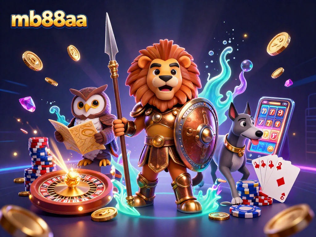 Play thrilling games at mb88aa, featuring dynamic casino elements and exciting characters.