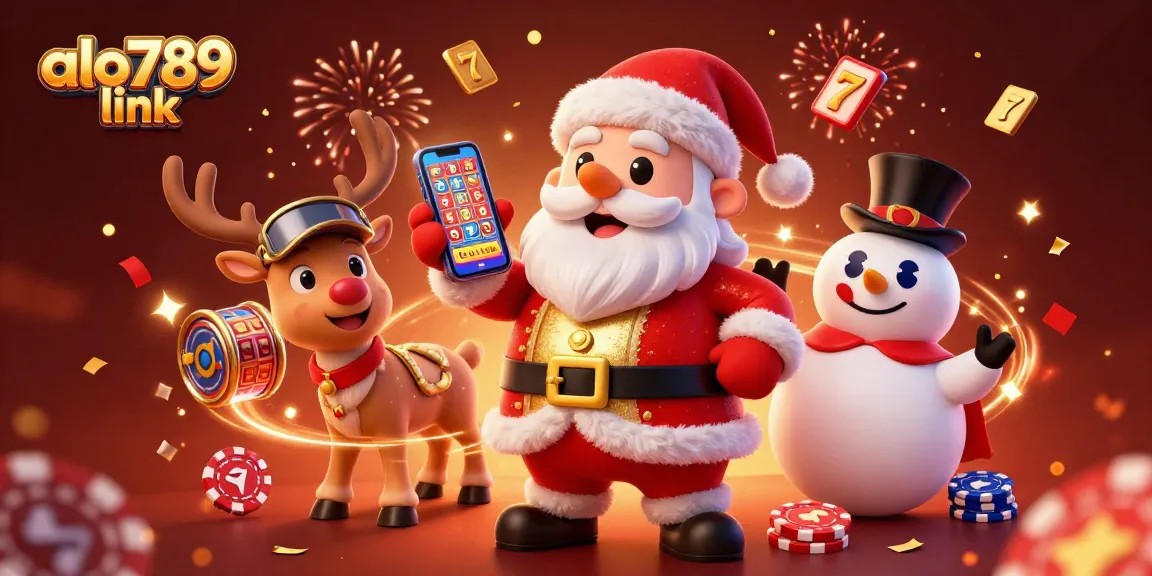 Experience the excitement of betting with alo789 link featuring vibrant casino elements and festive characters.