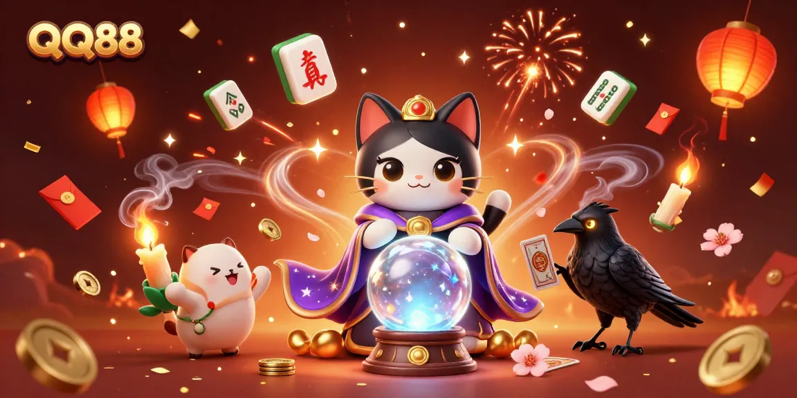 Engage with QQ88's thrilling adventures featuring mystic characters and vibrant casino elements.