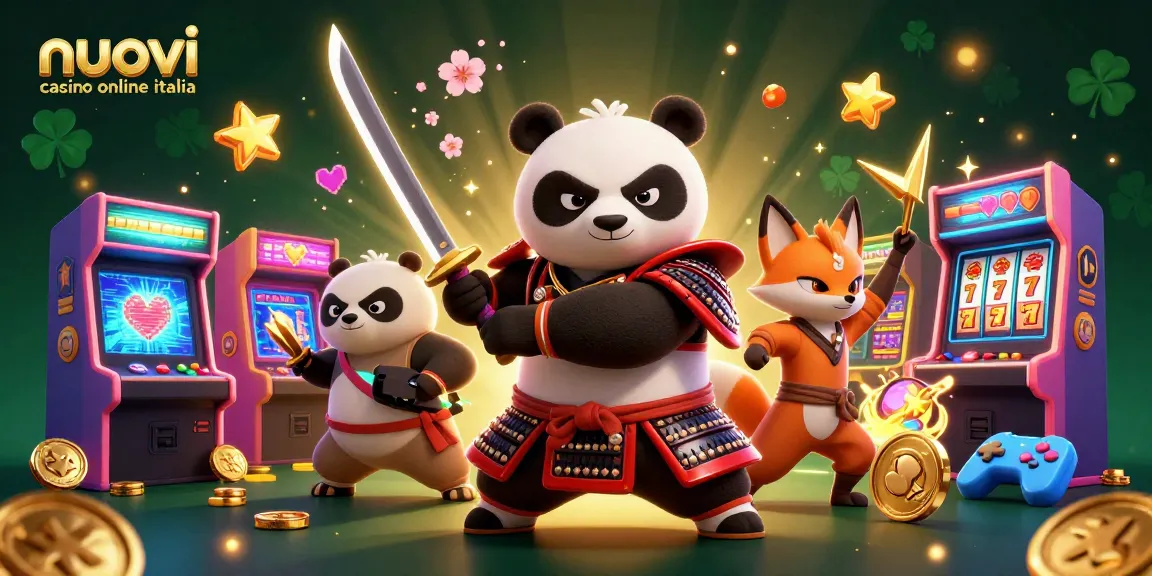 Gioca nei nuovi casinò online in Italia con il panda samurai e la volpe ninja, avventura nel mondo dei giochi.
