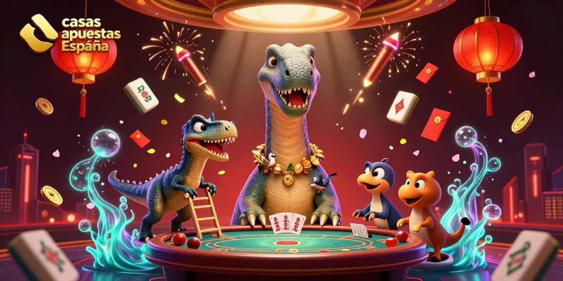 Mejores casas apuestas España en emocionante escena de casino tridimensional.