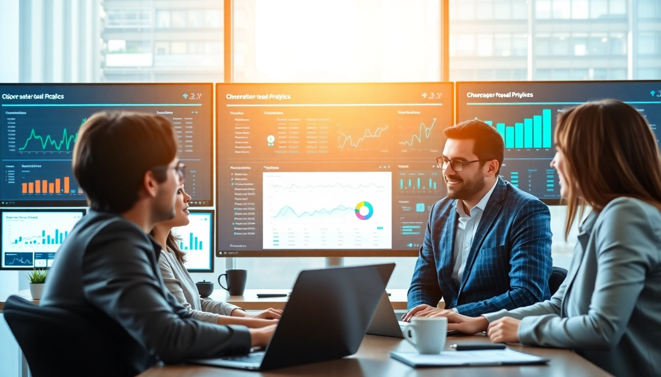 Sales team leveraging OpenClaw for sales insights in a dynamic office environment.