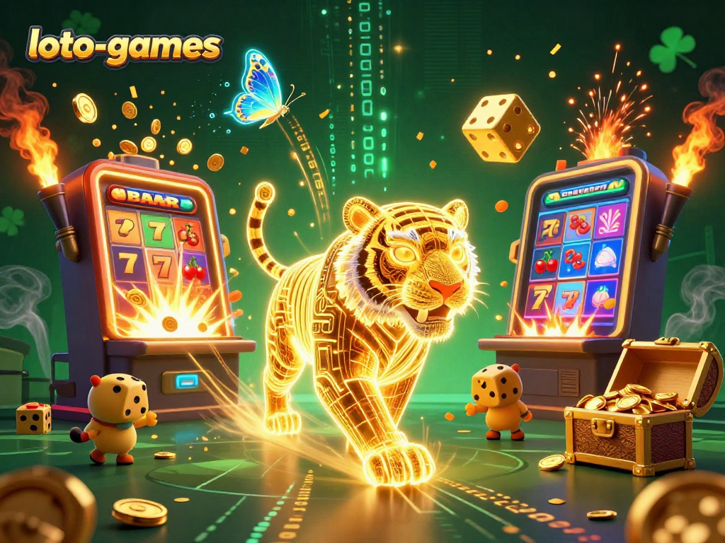 Experience the thrills of loto-games with vivid casino elements and engaging characters.